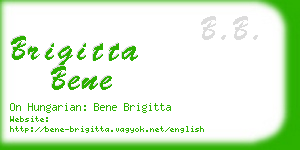 brigitta bene business card